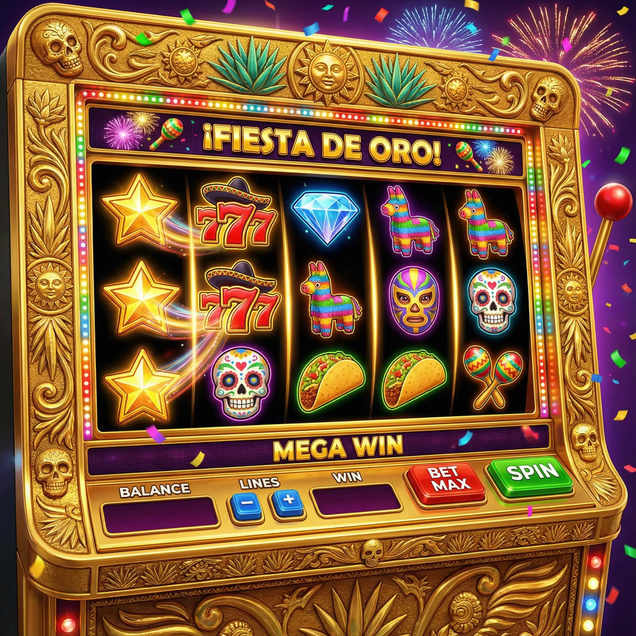 Tragamonedas en línea con símbolos mexicanos y jackpots